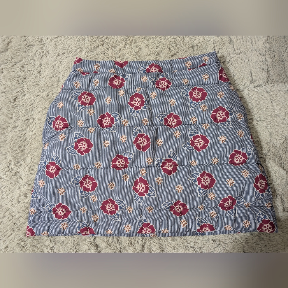 Anthropologie Carleen Floral Quilted Mini Skirt Size Medium